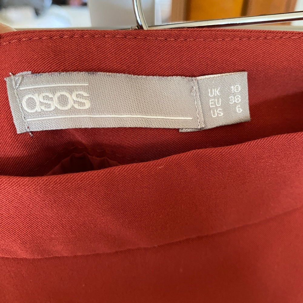 ASOS A Line Scalloped Hem Mini Skirt - Picture 3 of 5